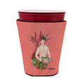 Brunette Merman Red Cup Hugger Sleeve for 16–22 oz Party Cups, Insulated Foam Drink Holder for Iced Coffee, Tailgate & BBQ Reusable