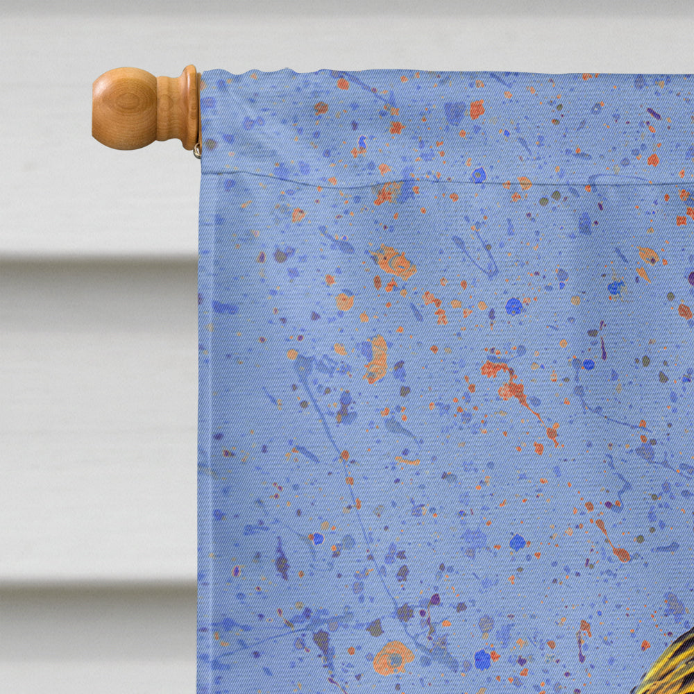 Fish Dolphin House Flag 28x40 Porch Sleeve Pole Decorative Outside Yard Banner Artwork Wall Hanging, Polyester