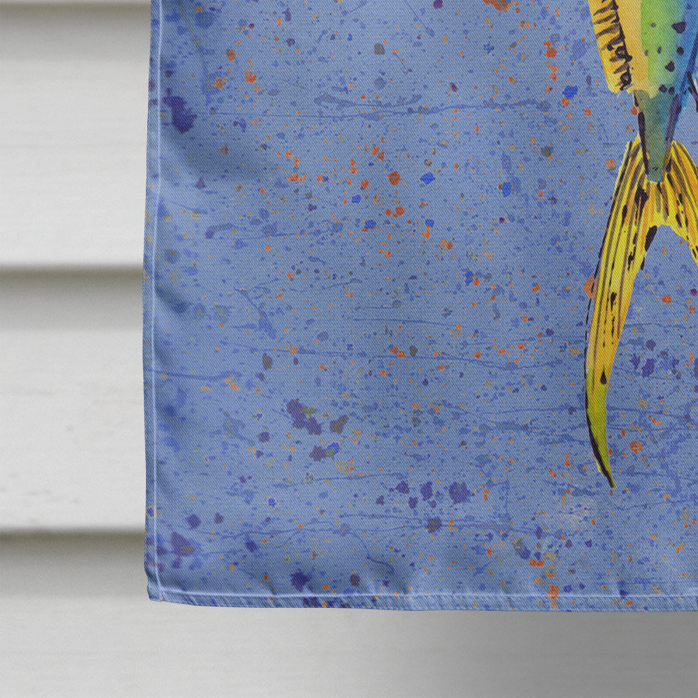 Fish Dolphin House Flag 28x40 Porch Sleeve Pole Decorative Outside Yard Banner Artwork Wall Hanging, Polyester