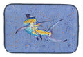Blue Marlin Dish Drying Mat Absorbent Dish Drying Mat Pad for Kitchen Counter Dish Drainer Mat for Countertop, 14 x 21", Multicolor