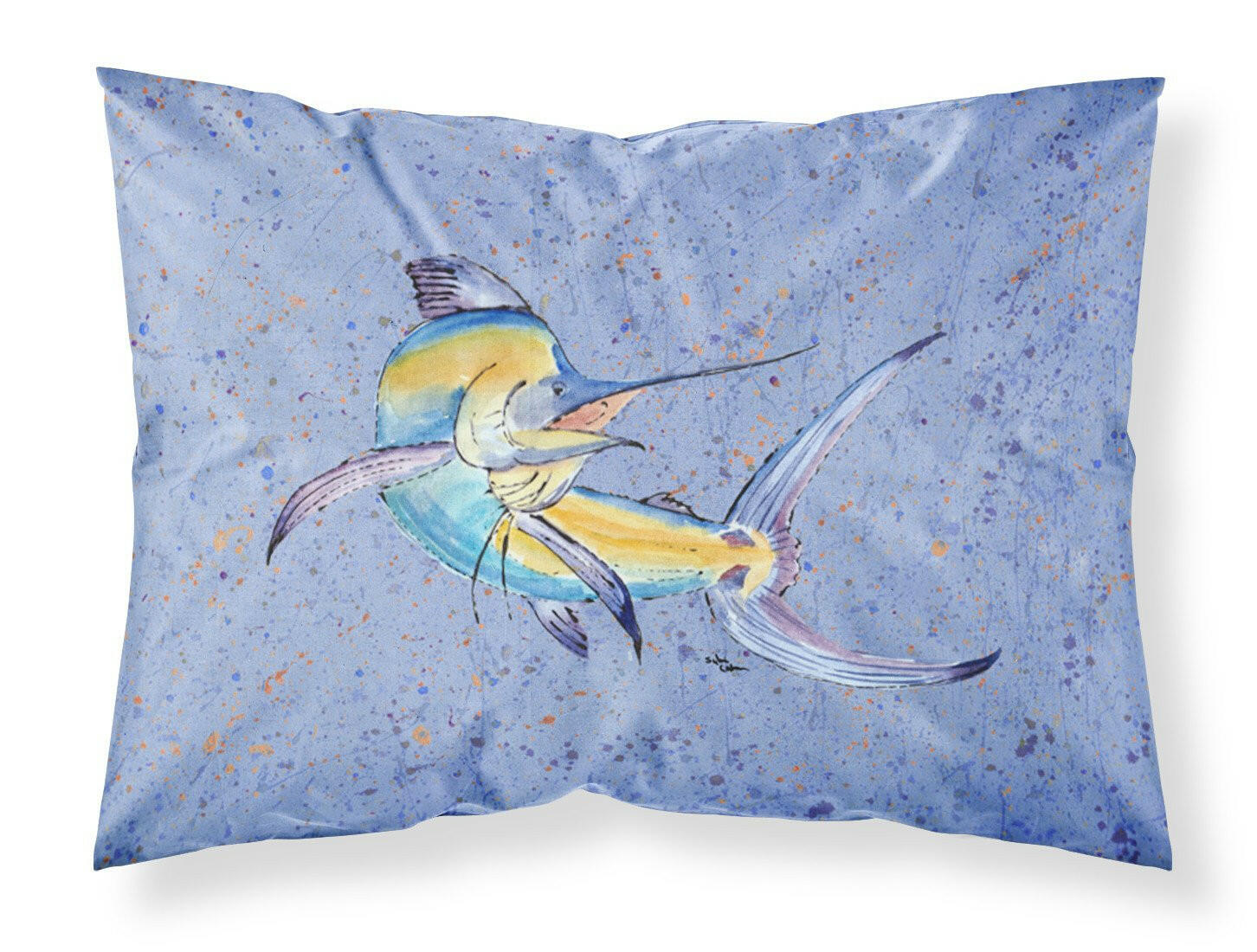 Blue Marlin Standard Pillowcase Lightweight Super Soft Easy Care Decorative Artwork Pillowcase, Standard
