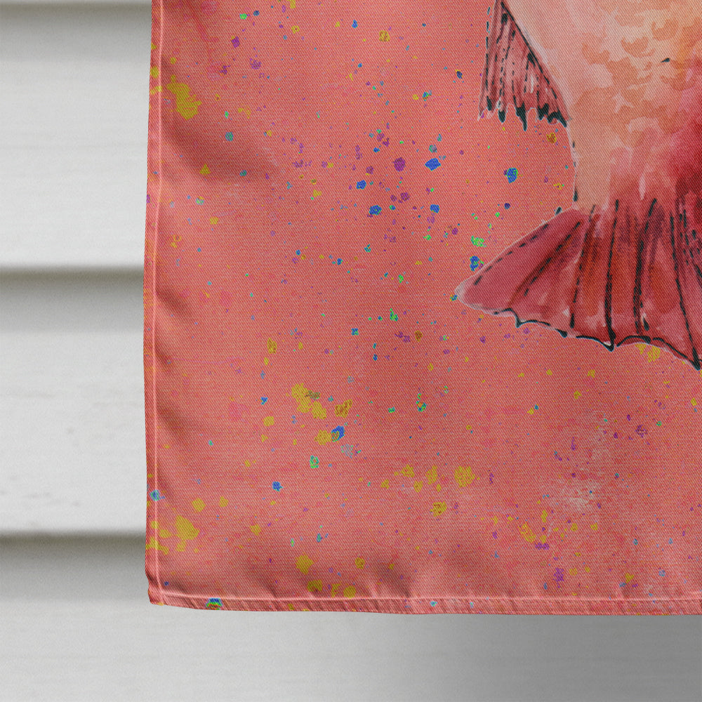 Strawberry Snapper House Flag 28x40 Porch Sleeve Pole Decorative Outside Yard Banner Artwork Wall Hanging, Polyester