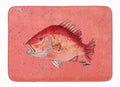 Strawberry Snapper Memory Foam Kitchen Mat Machine Washable Anti-Fatigue Cushion Comfort Bath or Kitchen Rug