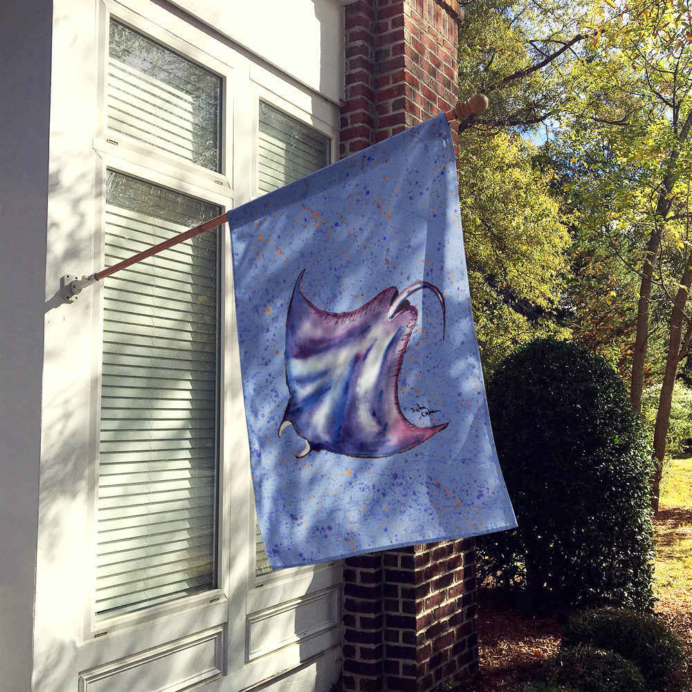 Stingray Stingray House Flag 28x40 Porch Sleeve Pole Decorative Outside Yard Banner Artwork Wall Hanging, Polyester