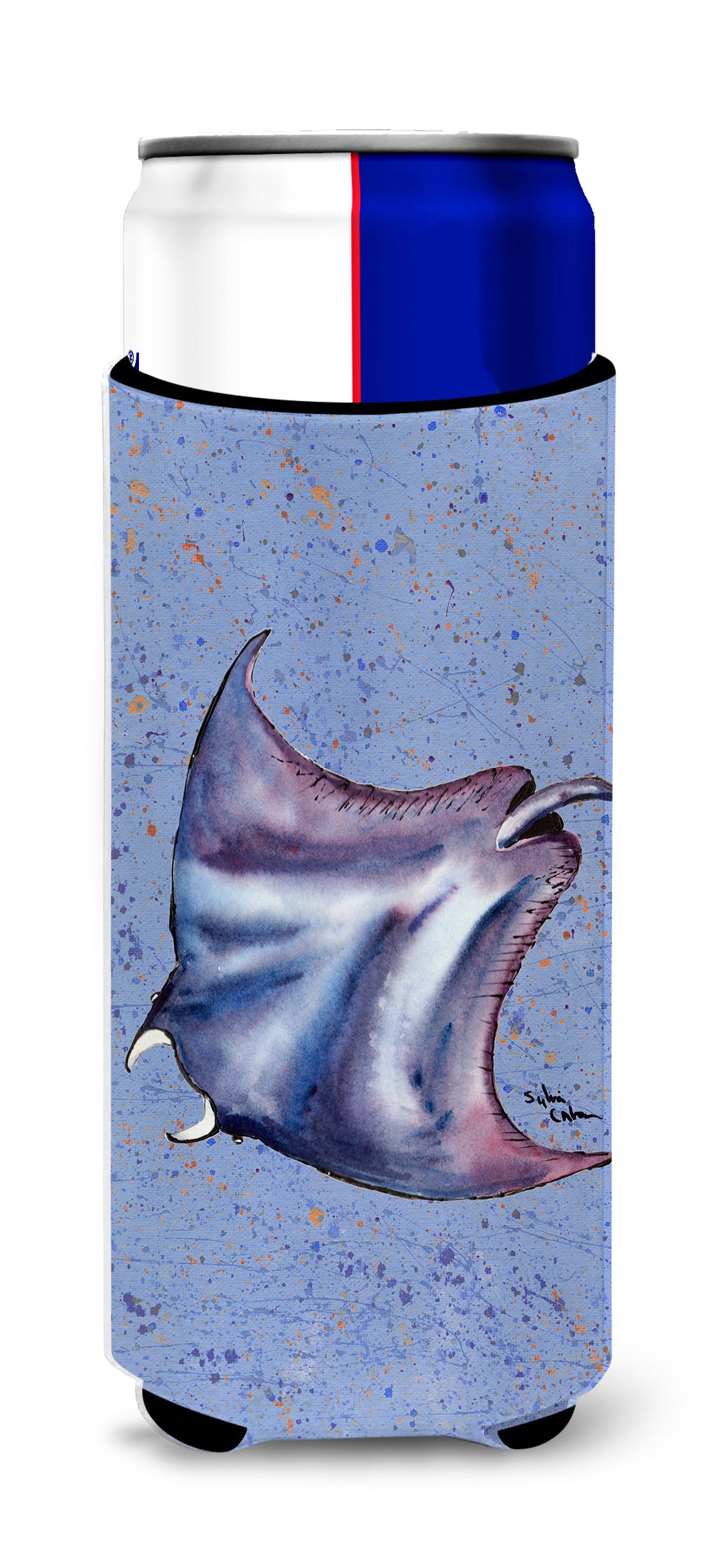 Stingray Stingray Slim Can Hugger , Insulated Foam Hugger for 12 oz Slim Cans, Beer Bottles & Water Bottles, Printed in USA