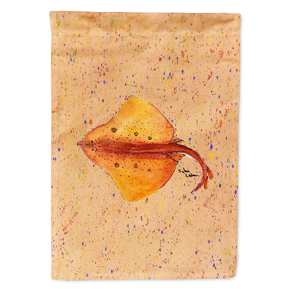 Stingray Stingray House Flag 28x40 Porch Sleeve Pole Decorative Outside Yard Banner Artwork Wall Hanging, Polyester
