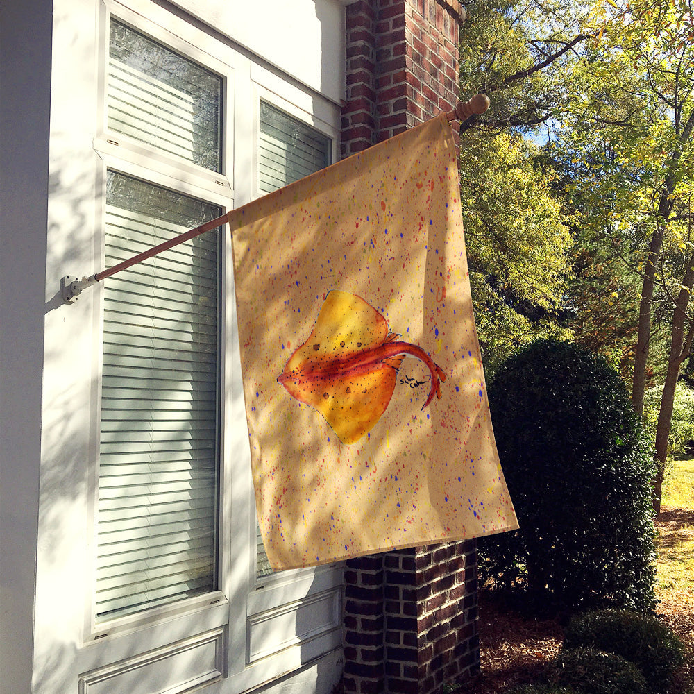 Stingray Stingray House Flag 28x40 Porch Sleeve Pole Decorative Outside Yard Banner Artwork Wall Hanging, Polyester