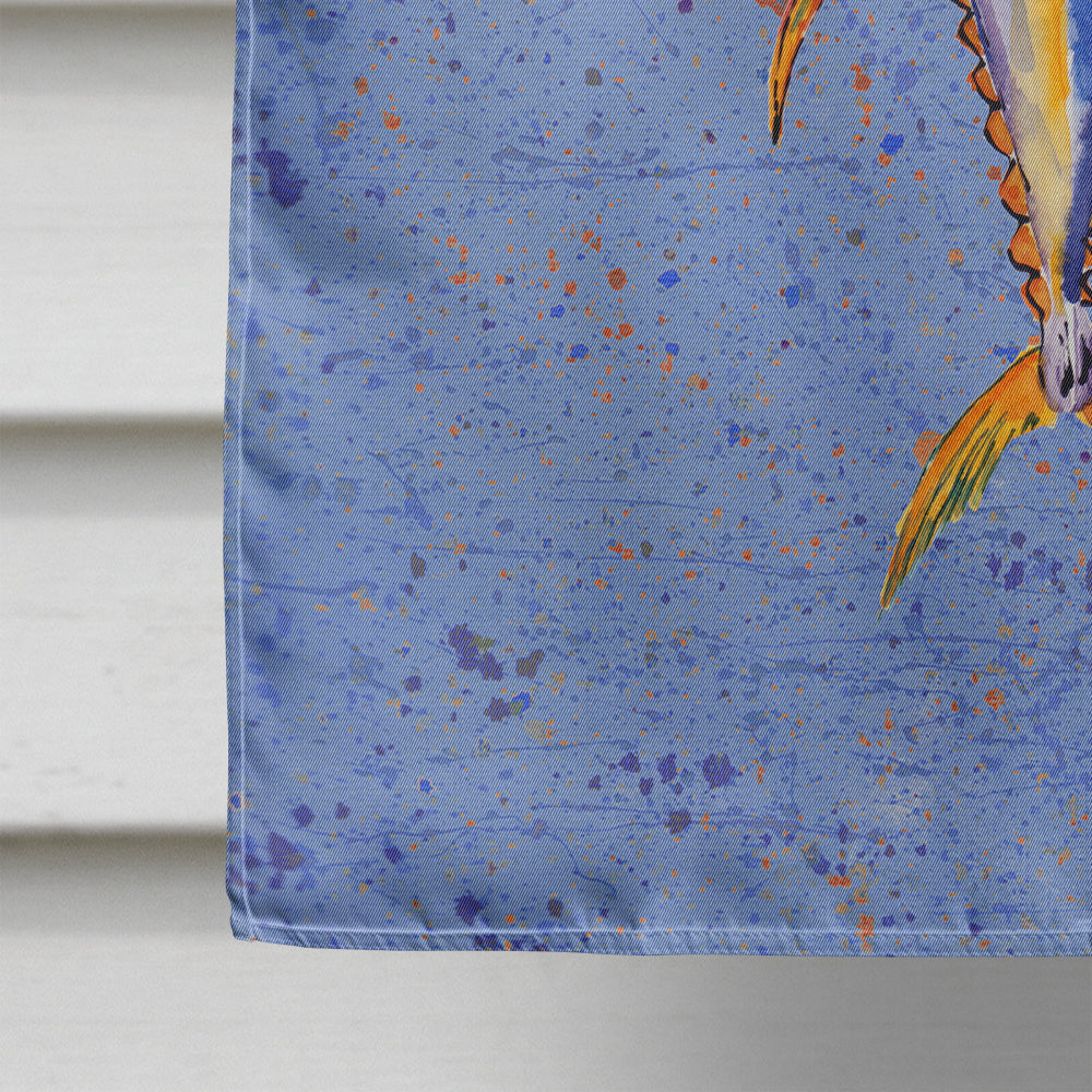 Fish Tuna House Flag 28x40 Porch Sleeve Pole Decorative Outside Yard Banner Artwork Wall Hanging, Polyester
