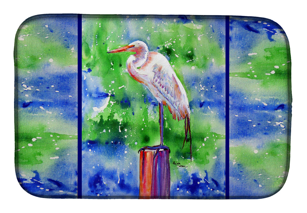 Egret Dish Drying Mat Absorbent Dish Drying Mat Pad for Kitchen Counter Dish Drainer Mat for Countertop, 14 x 21", Multicolor