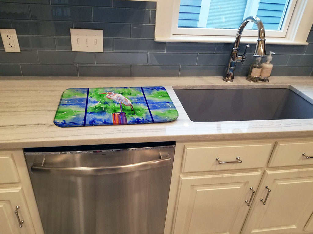 Egret Dish Drying Mat Absorbent Dish Drying Mat Pad for Kitchen Counter Dish Drainer Mat for Countertop, 14 x 21", Multicolor