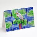 Egret Greeting Cards Pack of 8 Blank Cards with Envelopes Whimsical A7 Size 5x7