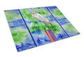 Egret Cutting Board Tempered Glass Kitchen Cutting Surface, Heat Resistant Chopping, Non-Slip Feet, Food Prep & Serving