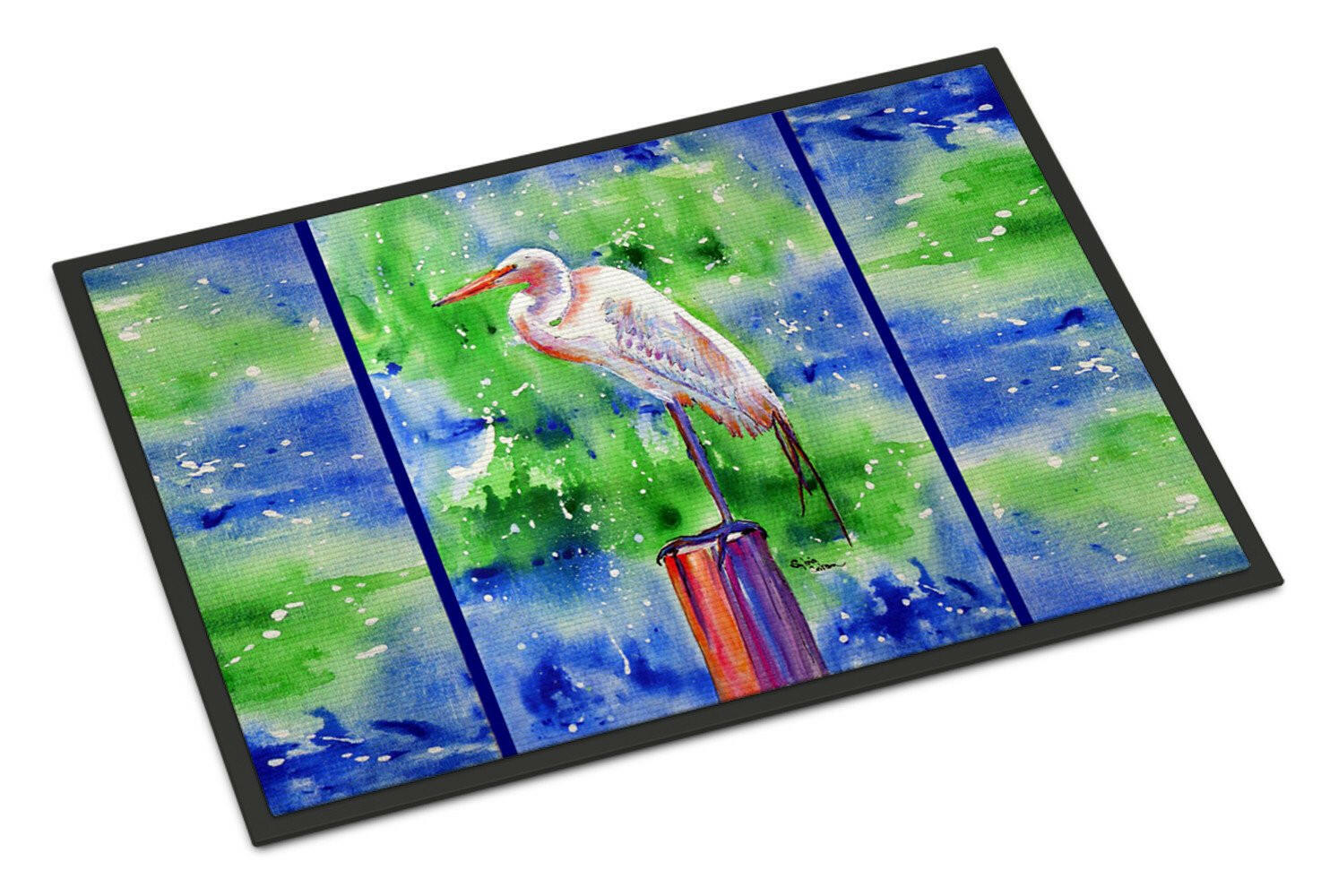 Egret Doormat Indoor Outdoor 18H X 27W Front Door Mat Rugs for Entryway, Non Slip Washable