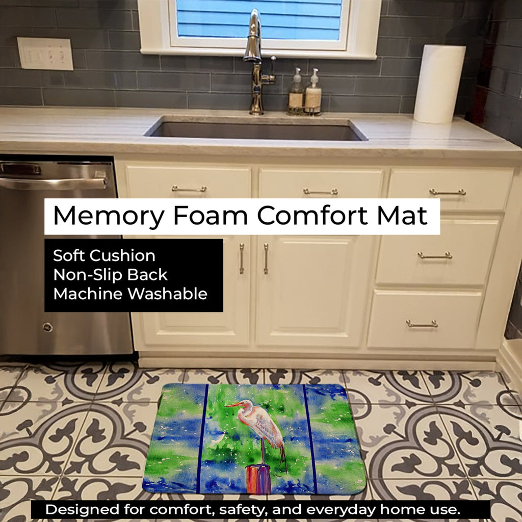 Egret Memory Foam Kitchen Mat Machine Washable Anti-Fatigue Cushion Comfort Bath or Kitchen Rug