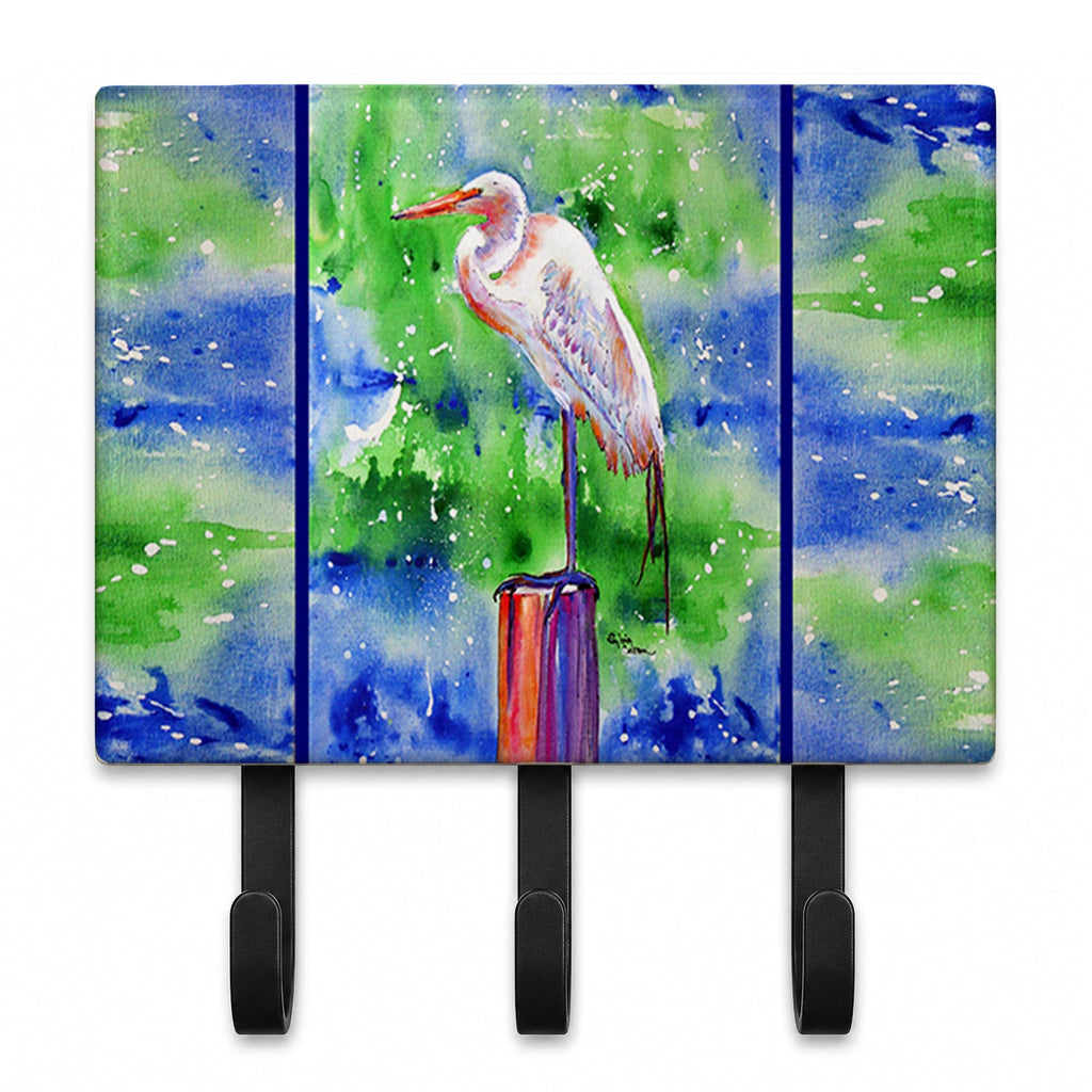 Egret Leash or Key Holder Wall Hooks, Coat Rack Wall Mount, for Hanging Keys, Towels, Aprons, Leashes