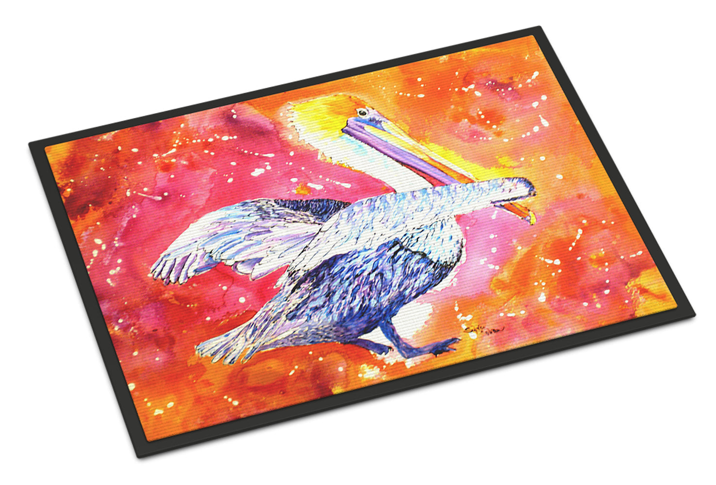 Pelican Doormat Indoor Outdoor 24H X 36W Front Door Mat Rugs for Entryway, Non Slip Washable Low Pile,