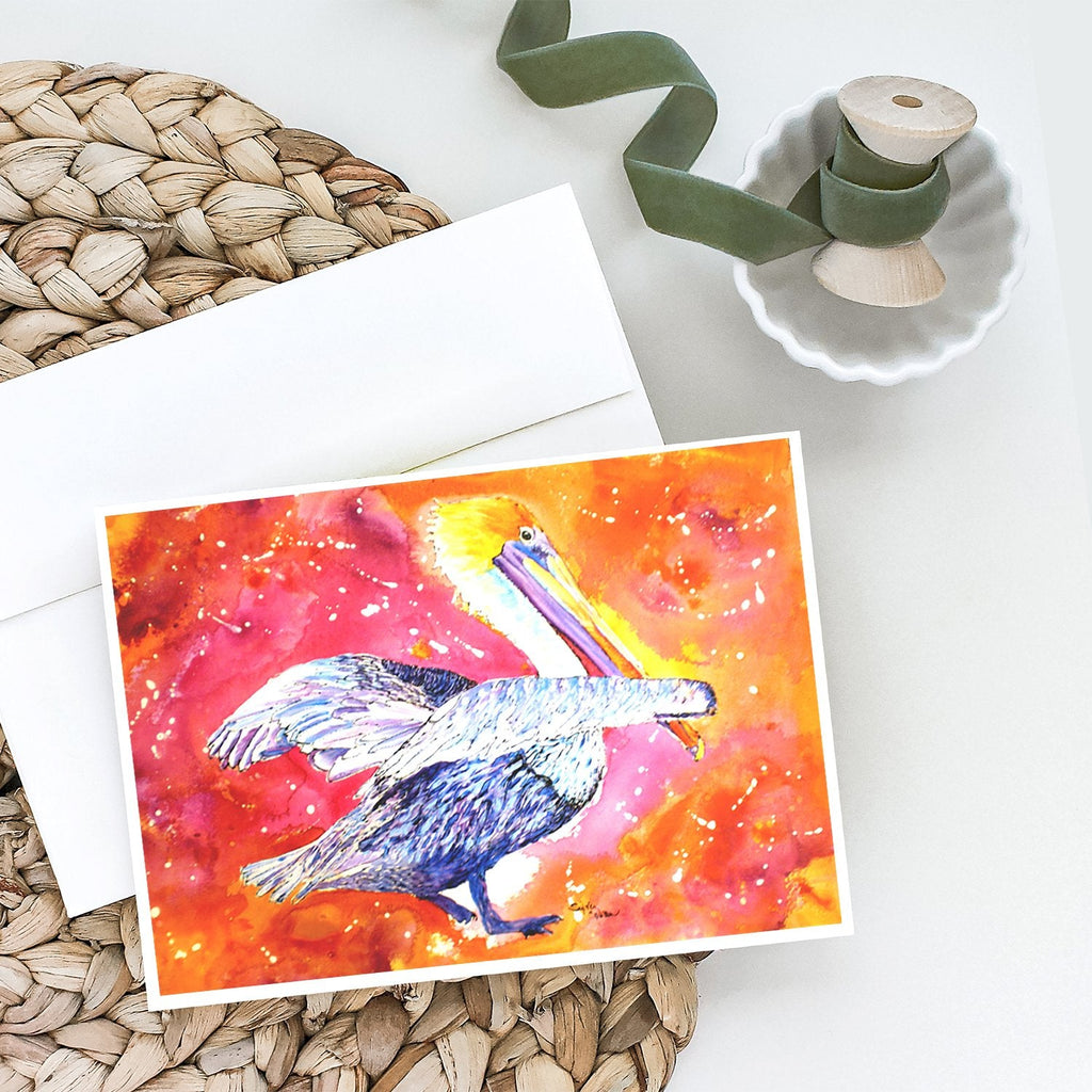 Pelican Greeting Cards Pack of 8 Blank Cards with Envelopes Whimsical A7 Size 5x7