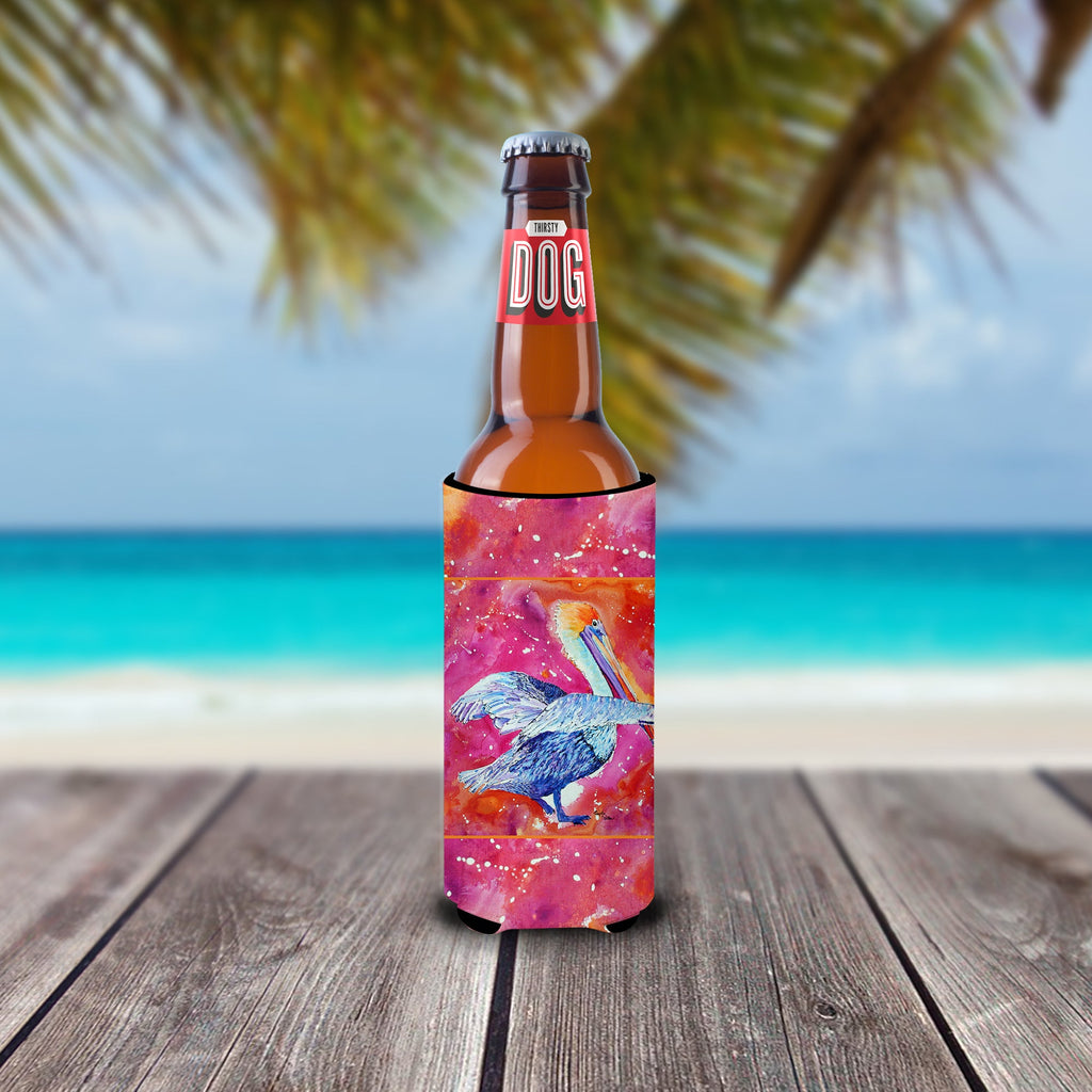 Pelican Slim Can Hugger , Insulated Foam Hugger for 12 oz Slim Cans, Beer Bottles & Water Bottles, Printed in USA