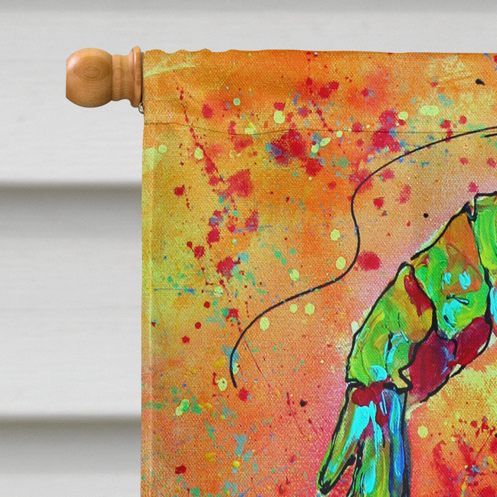 Shrimp House Flag 28x40 Porch Sleeve Pole Decorative Outside Yard Banner Artwork Wall Hanging, Polyester