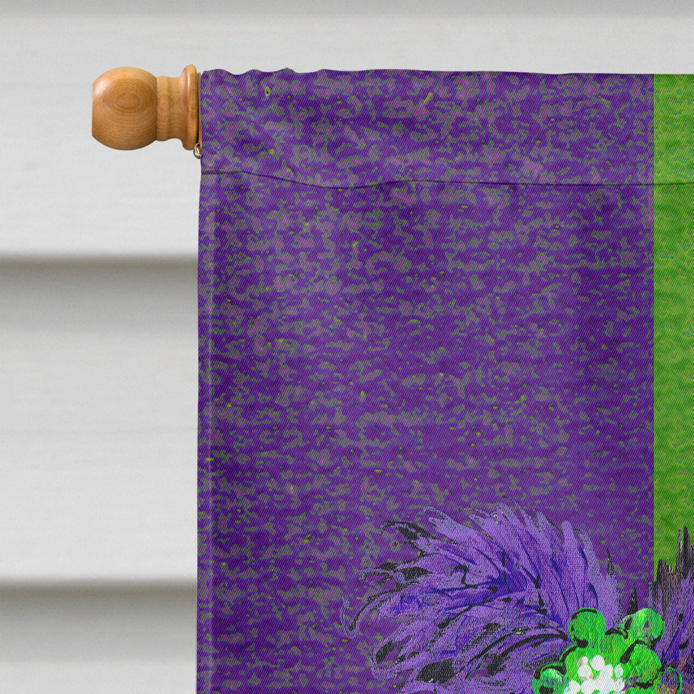 Mardi Gras Mask House Flag 28x40 Porch Sleeve Pole Decorative Outside Yard Banner Artwork Wall Hanging, Polyester