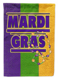 Mardi Gras House Flag 28x40 Porch Sleeve Pole Decorative Outside Yard Banner Artwork Wall Hanging, Polyester