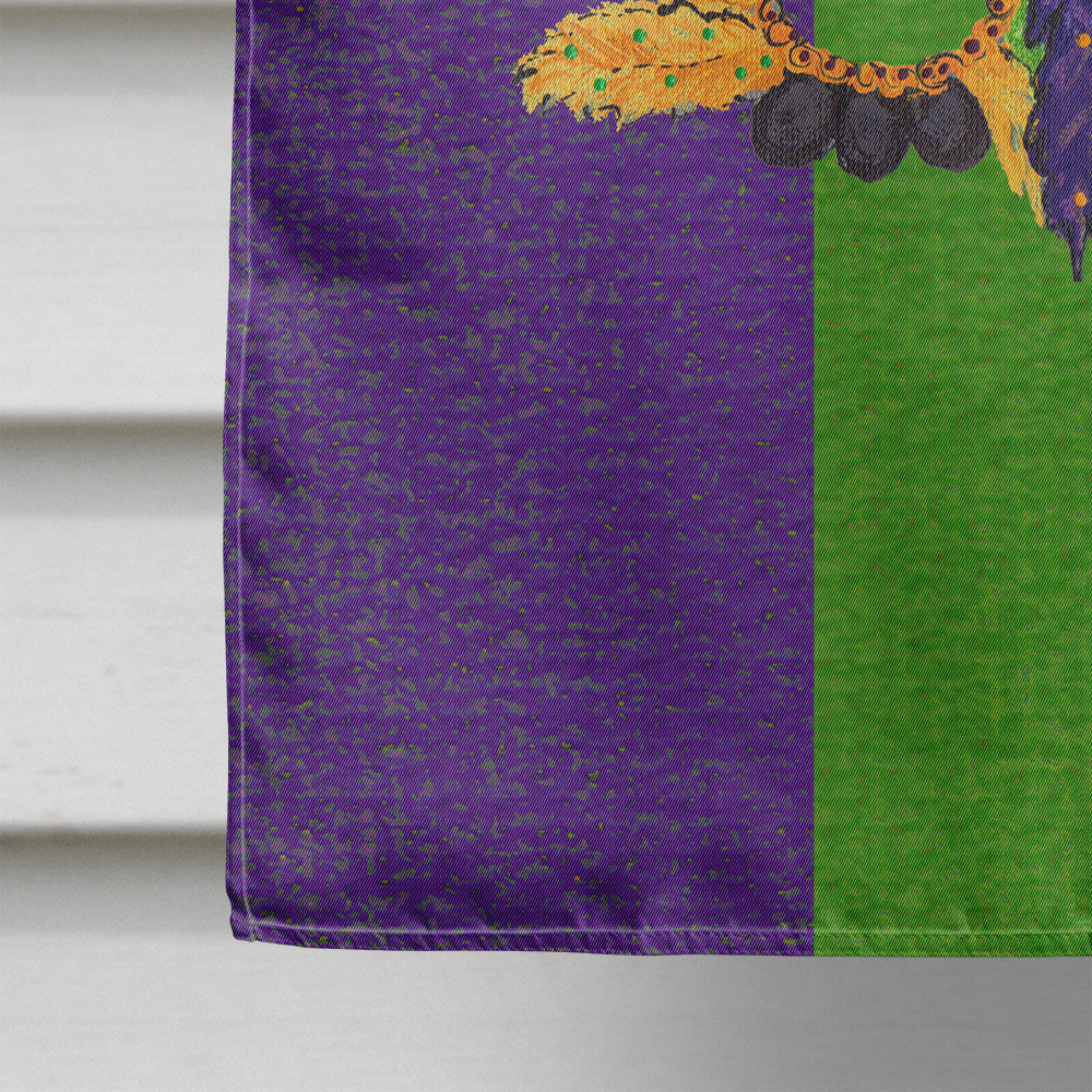 Mardi Gras Feathered Mask House Flag 28x40 Porch Sleeve Pole Decorative Outside Yard Banner Artwork Wall Hanging, Polyester