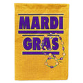 Mardi Gras House Flag 28x40 Porch Sleeve Pole Decorative Outside Yard Banner Artwork Wall Hanging, Polyester