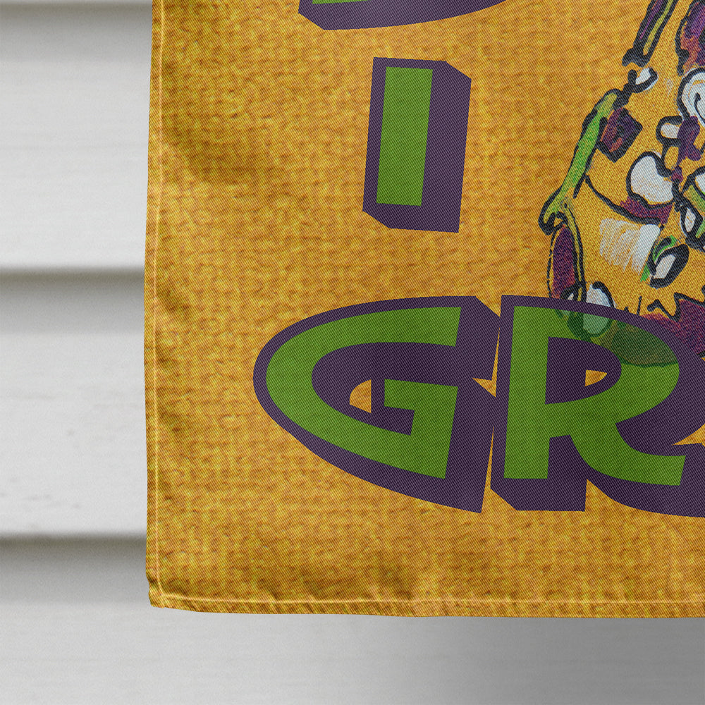 Mardi Gras and Saxaphone House Flag 28x40 Porch Sleeve Pole Decorative Outside Yard Banner Artwork Wall Hanging, Polyester