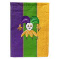 Jester Mardi Gras House Flag 28x40 Porch Sleeve Pole Decorative Outside Yard Banner Artwork Wall Hanging, Polyester