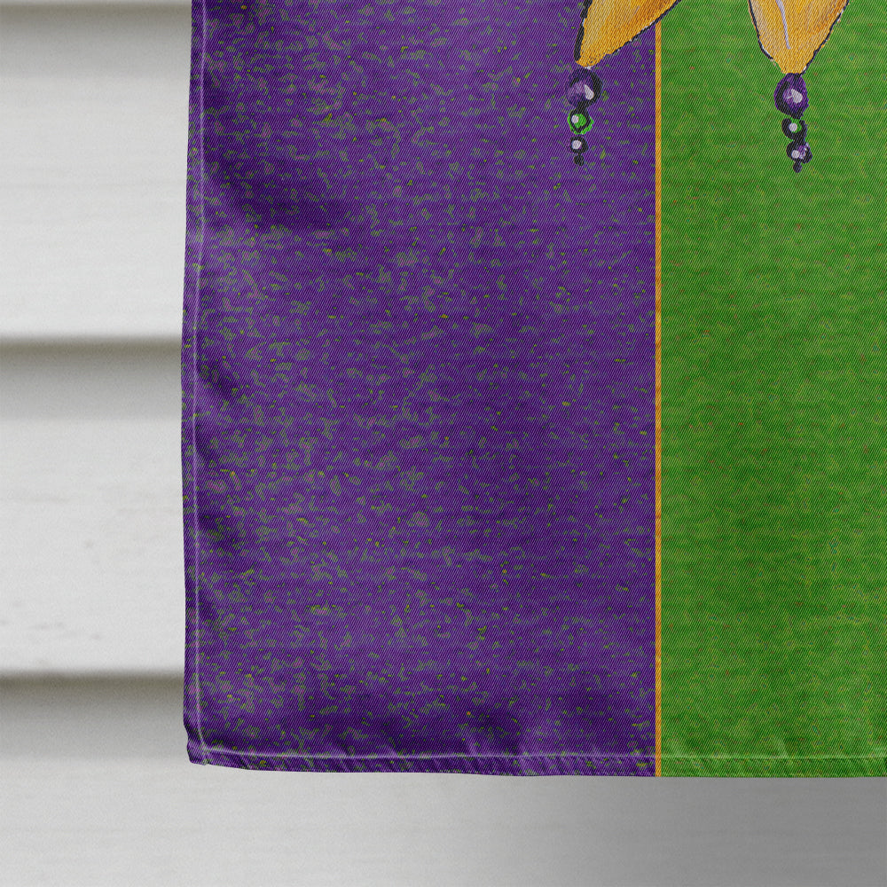 Jester Mardi Gras House Flag 28x40 Porch Sleeve Pole Decorative Outside Yard Banner Artwork Wall Hanging, Polyester