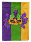 Mardi Gras with Feathers House Flag 28x40 Porch Sleeve Pole Decorative Outside Yard Banner Artwork Wall Hanging, Polyester