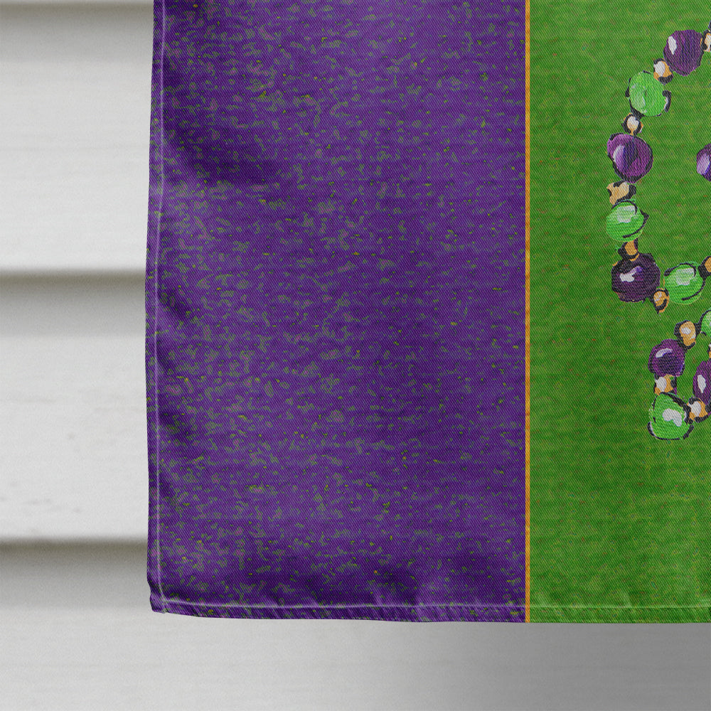 Mardi Gras Second line umbrella House Flag 28x40 Porch Sleeve Pole Decorative Outside Yard Banner Artwork Wall Hanging, Polyester