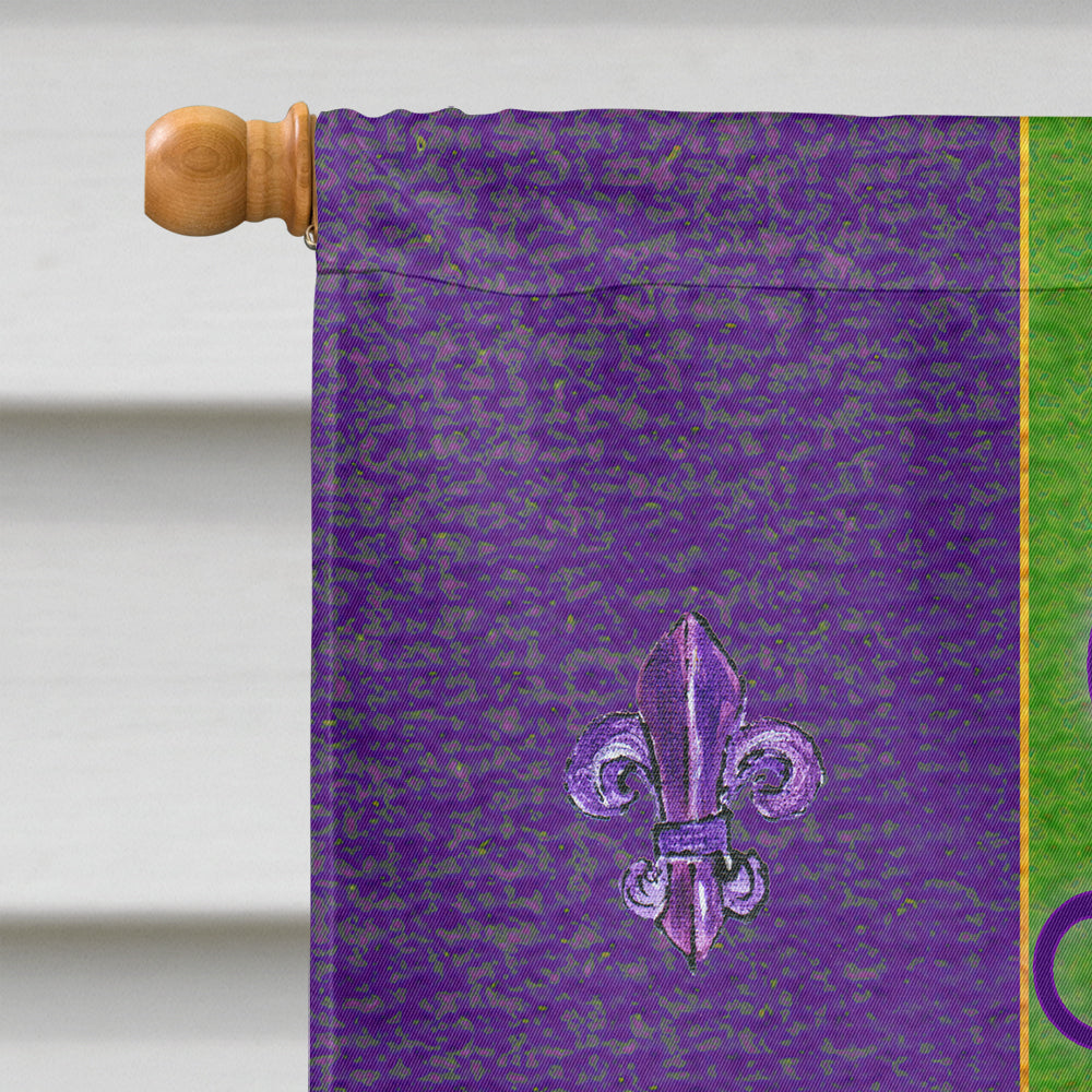 Mardi Gras Peace Faith and Justice House Flag 28x40 Porch Sleeve Pole Decorative Outside Yard Banner Artwork Wall Hanging, Polyester