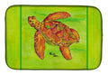 Turtle Dish Drying Mat Absorbent Dish Drying Mat Pad for Kitchen Counter Dish Drainer Mat for Countertop, 14 x 21", Multicolor