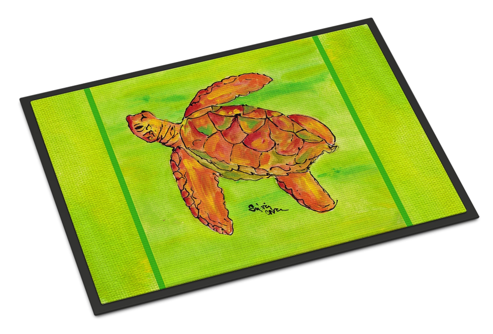 Turtle Doormat Indoor Outdoor 24H X 36W Front Door Mat Rugs for Entryway, Non Slip Washable Low Pile,