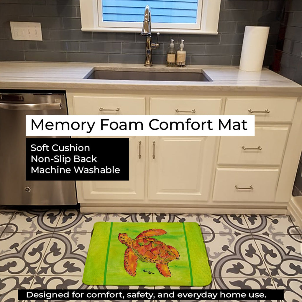 Turtle Memory Foam Kitchen Mat Machine Washable Anti-Fatigue Cushion Comfort Bath or Kitchen Rug