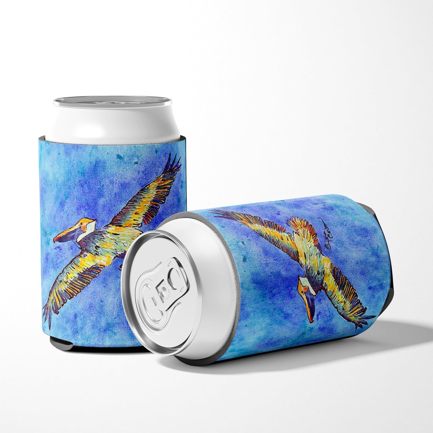 Pelican Can or Bottle Hugger Cooler Sleeve for Standard 12 oz Cans, Insulated Foam Beer & Soda Can Hugger Reusable
