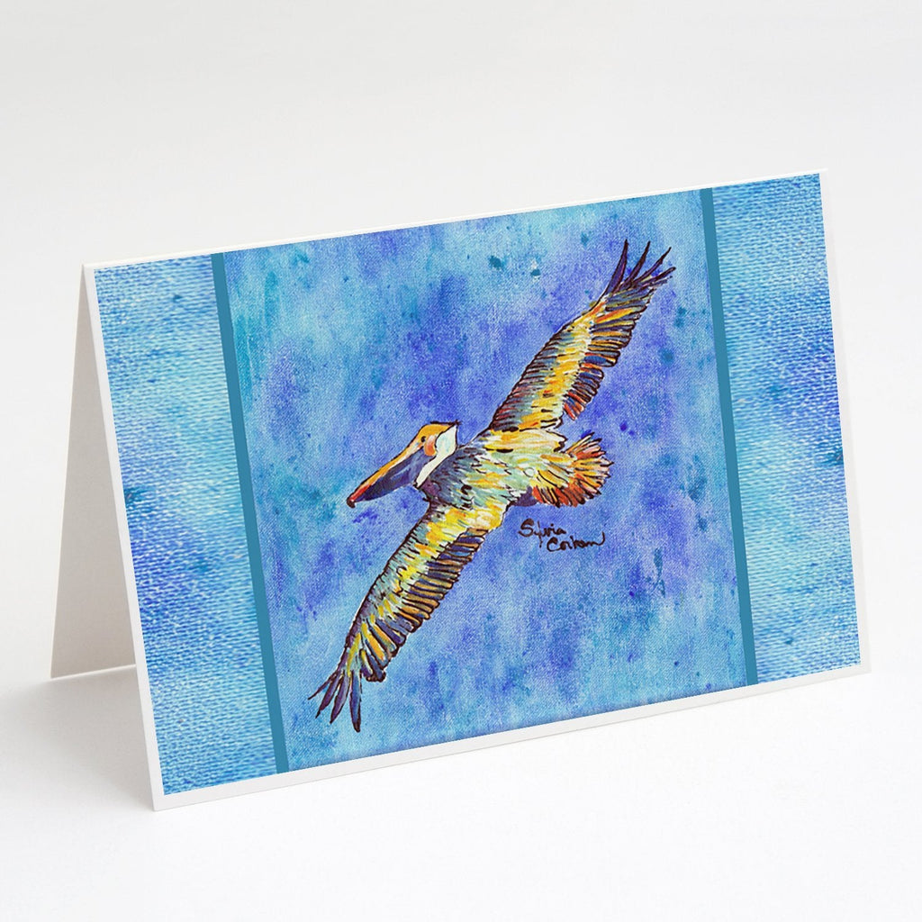 Pelican Greeting Cards Pack of 8 Blank Cards with Envelopes Whimsical A7 Size 5x7