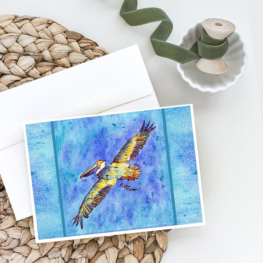 Pelican Greeting Cards Pack of 8 Blank Cards with Envelopes Whimsical A7 Size 5x7