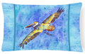 Pelican Decorative Throw Pillow 12x16 Indoor Outdoor Accent Cushion, Fabric Cover with Insert for Sofa, Bed, Porch & Living Room