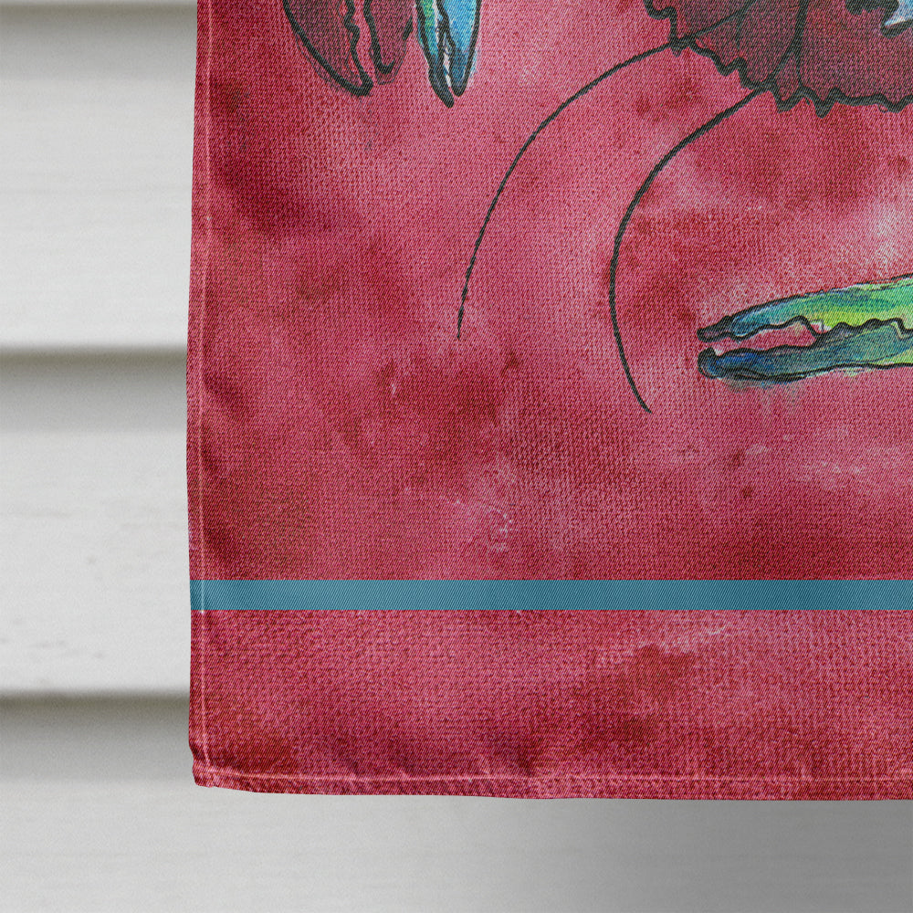 Crab House Flag 28x40 Porch Sleeve Pole Decorative Outside Yard Banner Artwork Wall Hanging, Polyester