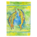 Dolphin House Flag 28x40 Porch Sleeve Pole Decorative Outside Yard Banner Artwork Wall Hanging, Polyester