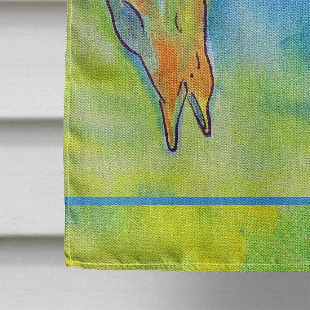 Dolphin House Flag 28x40 Porch Sleeve Pole Decorative Outside Yard Banner Artwork Wall Hanging, Polyester