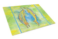 Dolphin Cutting Board Tempered Glass Kitchen Cutting Surface, Heat Resistant Chopping, Non-Slip Feet, Food Prep & Serving