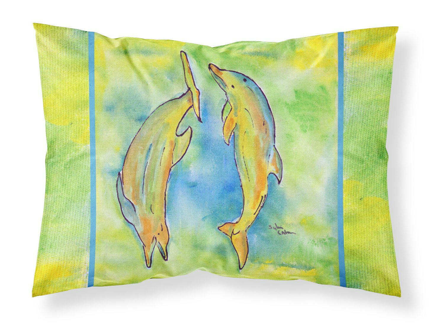 Dolphin Standard Pillowcase Lightweight Super Soft Easy Care Decorative Artwork Pillowcase, Standard