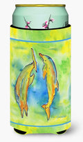 Dolphin Tall Boy Hugger Can Cooler Sleeve Machine Washable Drink Collapsible Insulator Beverage Insulated Holder