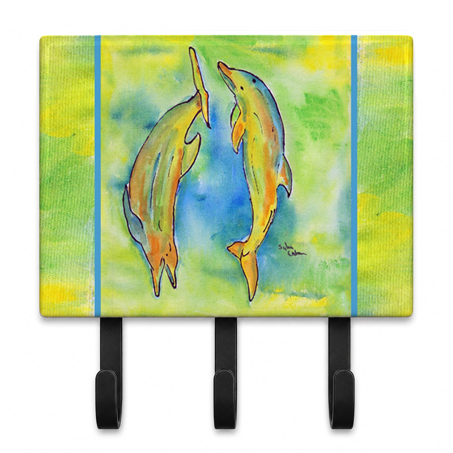 Dolphin Leash or Key Holder Wall Hooks, Coat Rack Wall Mount, for Hanging Keys, Towels, Aprons, Leashes