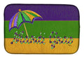 Mardi Gras Dish Drying Mat Absorbent Dish Drying Mat Pad for Kitchen Counter Dish Drainer Mat for Countertop, 14 x 21", Multicolor