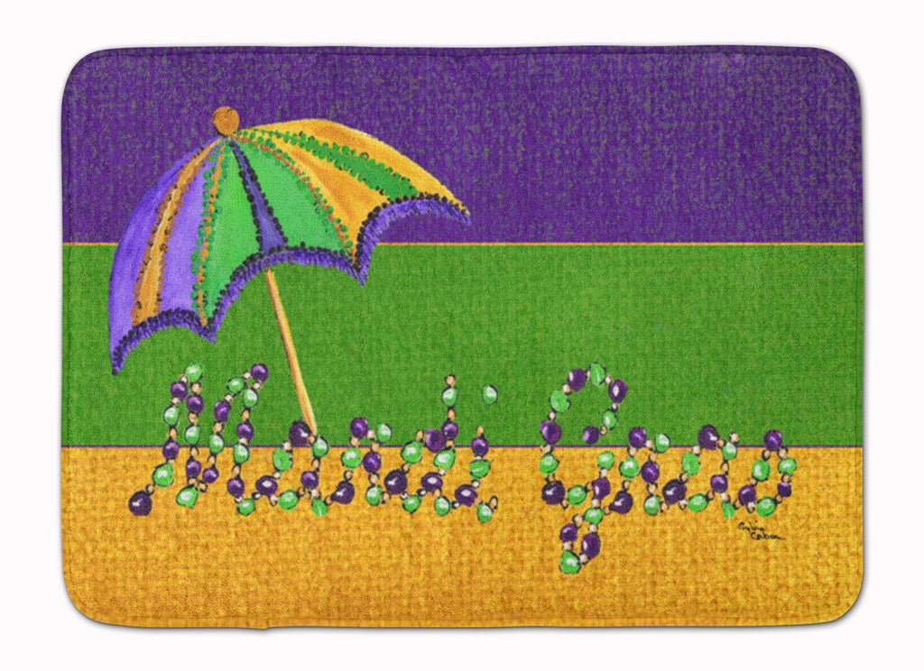Mardi Gras Memory Foam Kitchen Mat Machine Washable Anti-Fatigue Cushion Comfort Bath or Kitchen Rug