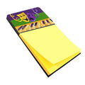 Mardi Gras Watercolor Sticky Note Holder Refillable Dispenser Desk Accessory 3x3 Pad Gift